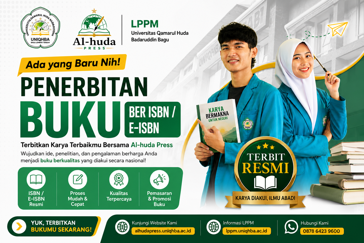 LPPM UNIQHBA Resmi Hadirkan Al-huda Press: Fasilitasi Sivitas Akademika dalam Penerbitan Buku Ber-ISBN